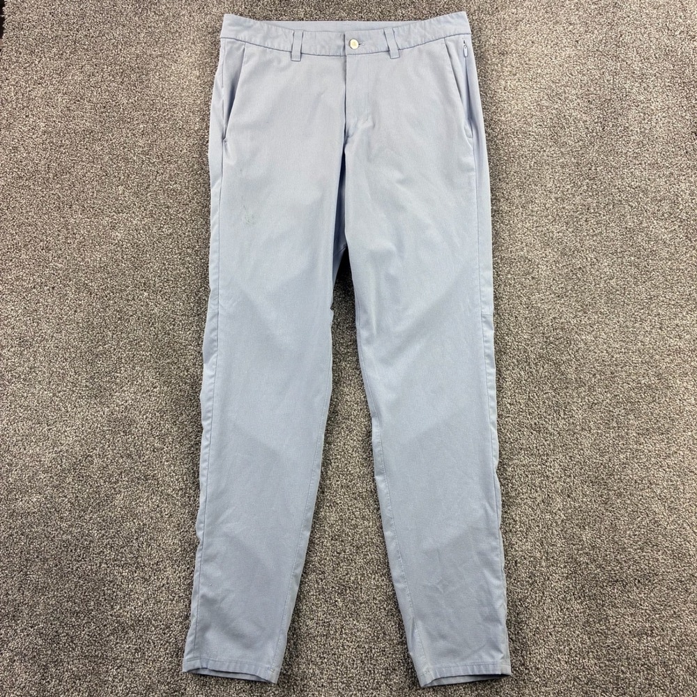 Lululemon Ventlight Commission Pants Mens 32 Blue Slim Fit Stretch Woven LM5AF6S